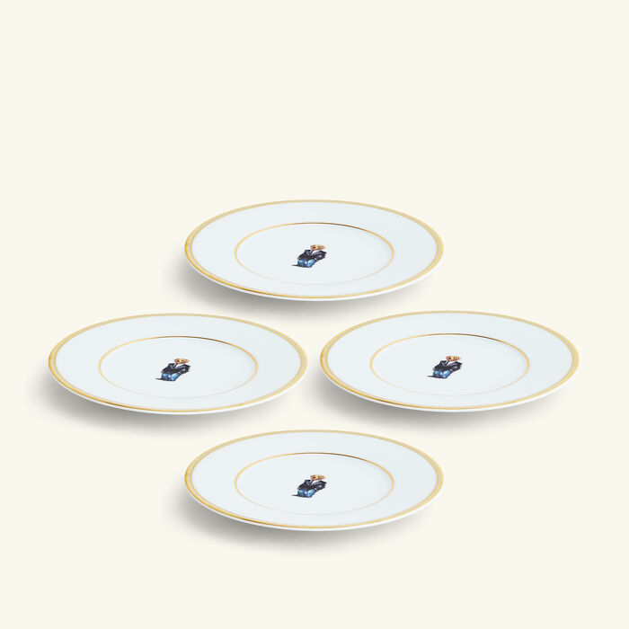 ralph lauren home wilshire tux bear plate set 4