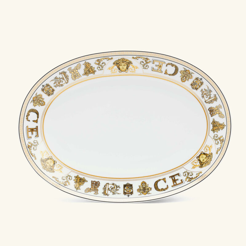 Virtus Gala Serving Platter Oval White 27cm versace virtus gala serving platter oval white 27cm