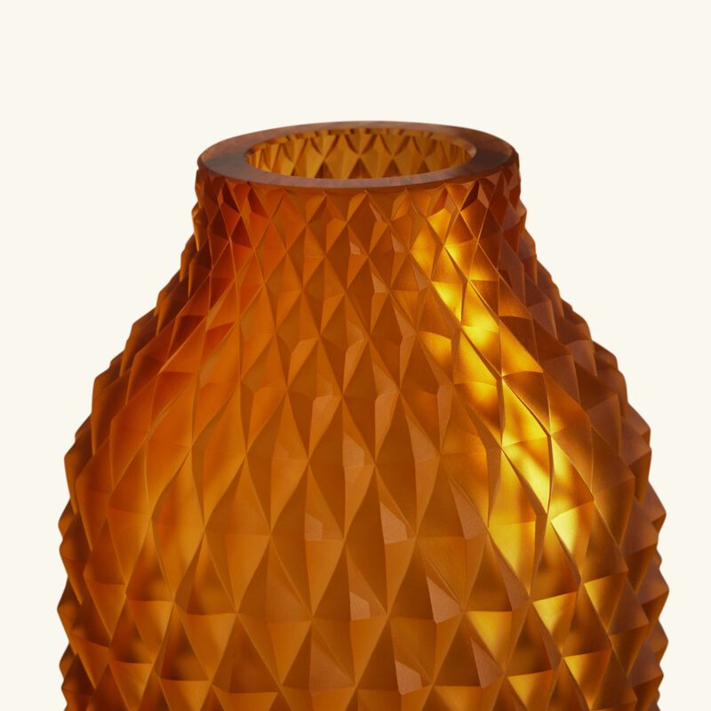 Heroine Coco Vase Round Large Amber ruckl heroine coco vase round large amber