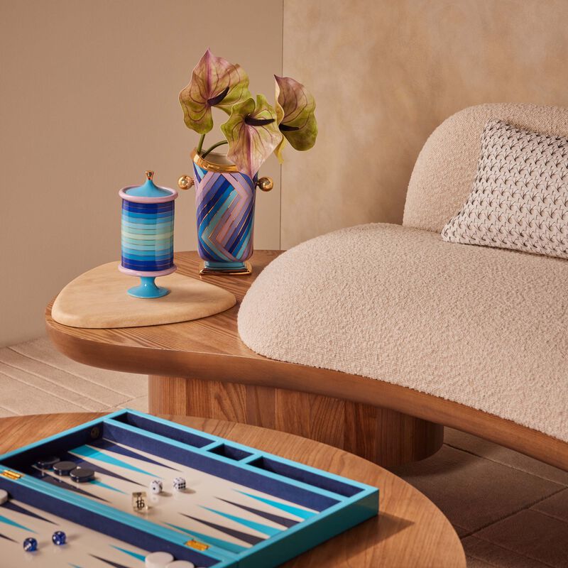 Scala Vase Medium Blue jonathan adler scala vase medium blue