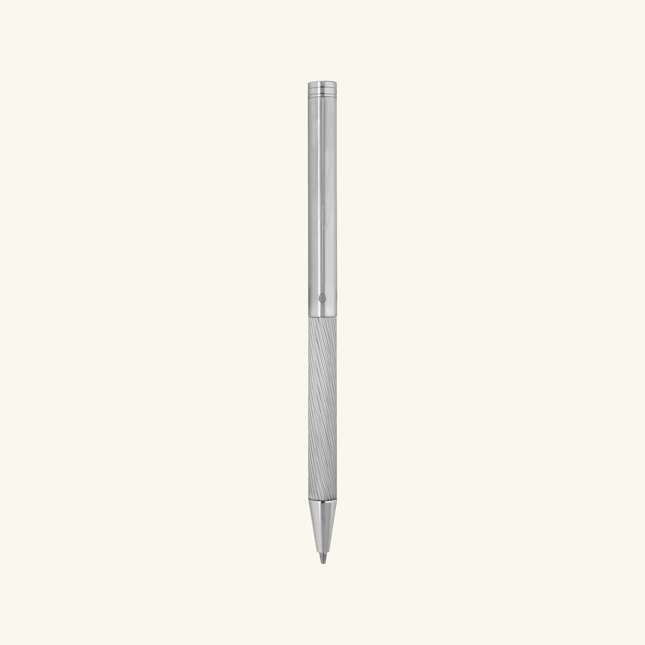 st dupont classique ballpoint pen silver