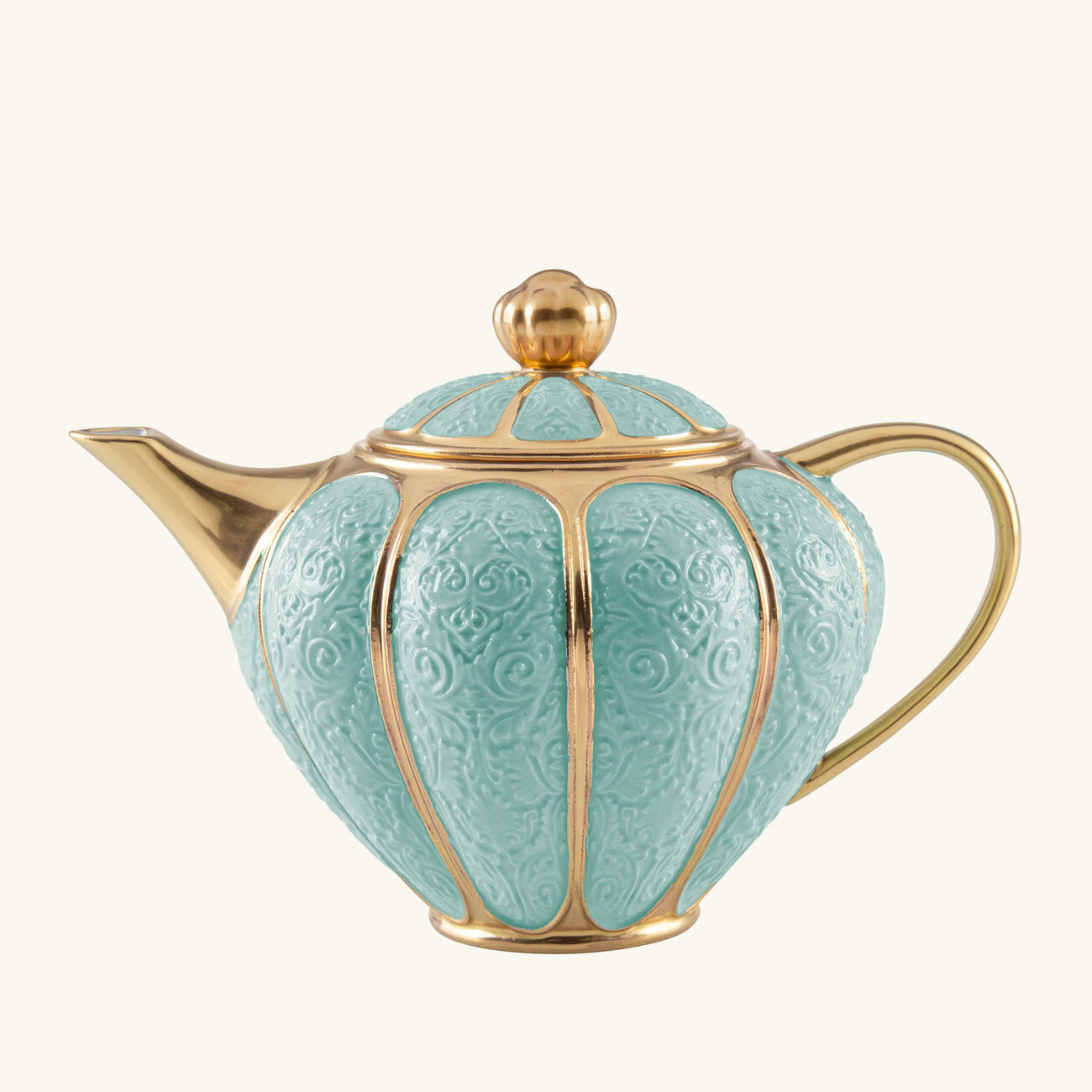 villari amour cream pitcher blue