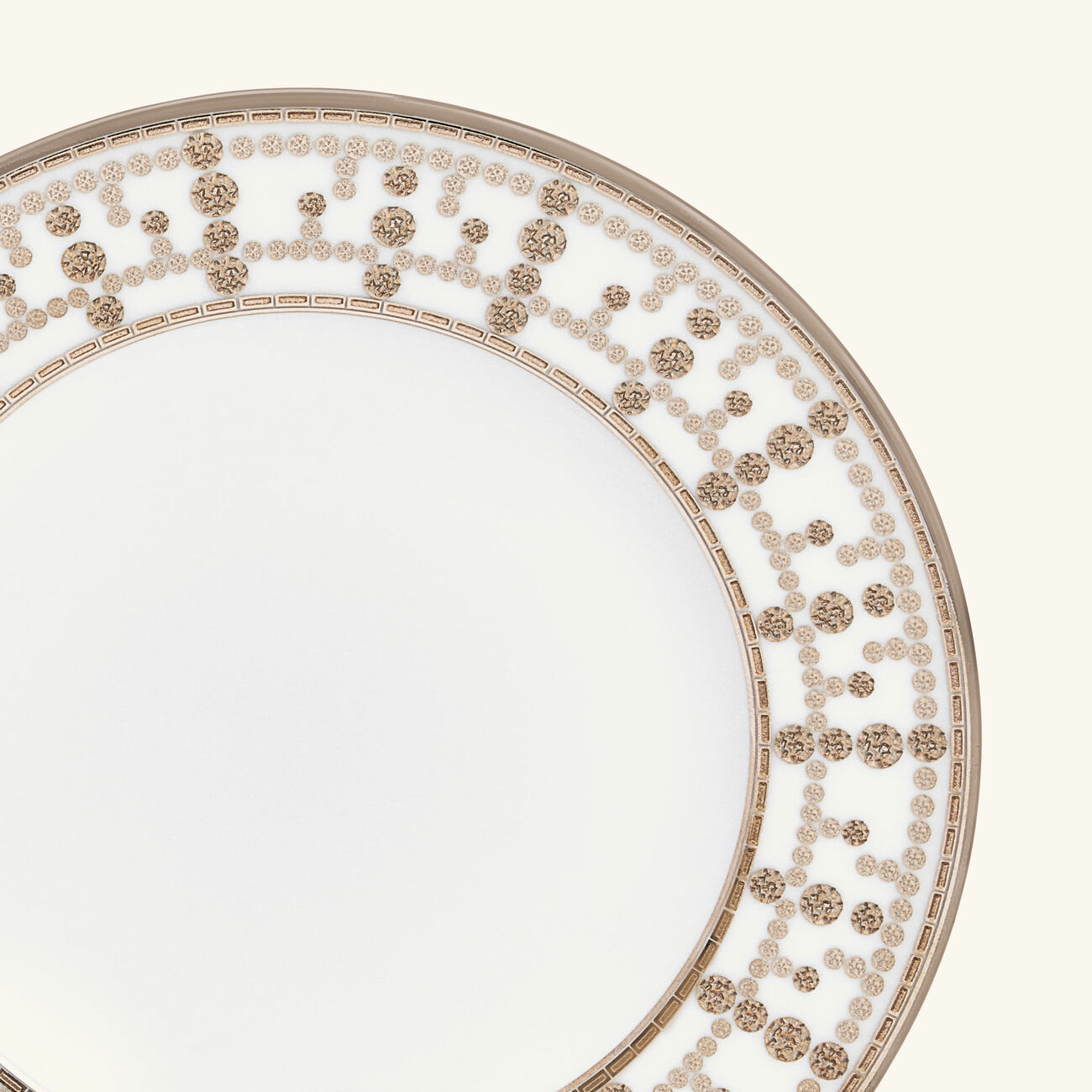 هافيلاند طبق الخبز والزبدة تيارا دائري باللون الفضي 16 سم