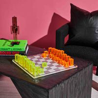 Acrylic Chess Set jonathan adler acrylic chess set