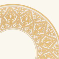 bernardaud venise dinner plate round gold 27cm