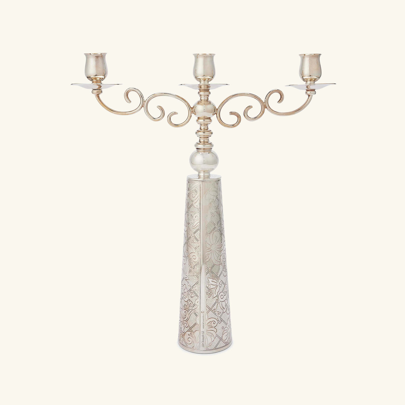 christofle jardin d eden candelabra silver plated