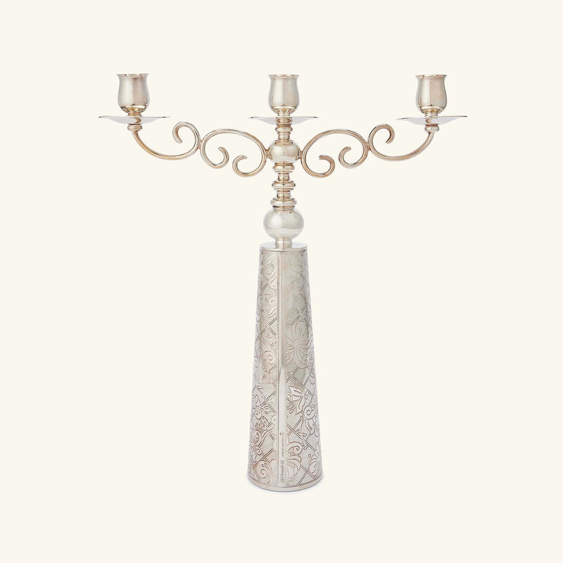 christofle jardin d eden candelabra silver plated