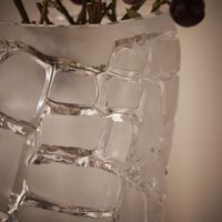 lalique terramineral magnitude vase round large clear