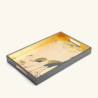 les ottomans lacquered tray rectangular large gold