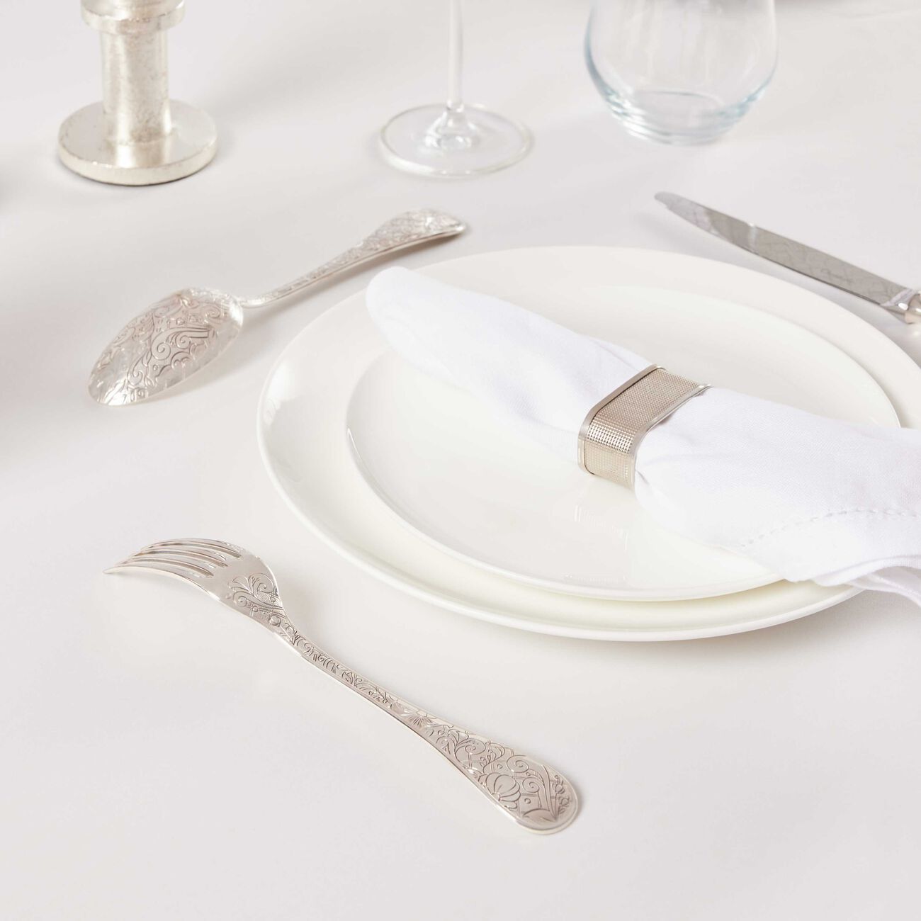 christofle jardin d eden dinner fork silver plated