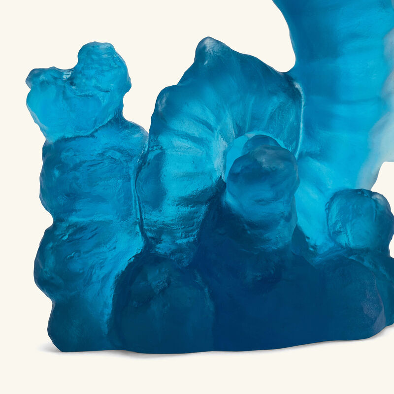 daum maya seahorse figurine mini blue