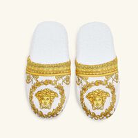 versace i love baroque slippers small white