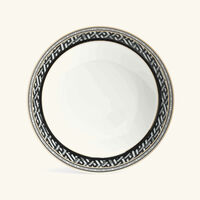 versace la greca signature soup plate white 21cm