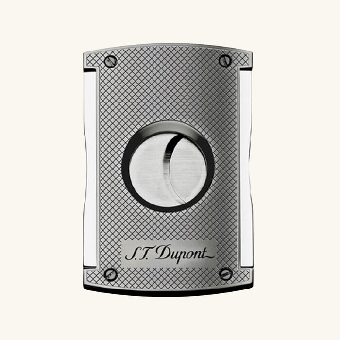 st dupont maxijet cigar cutter silver