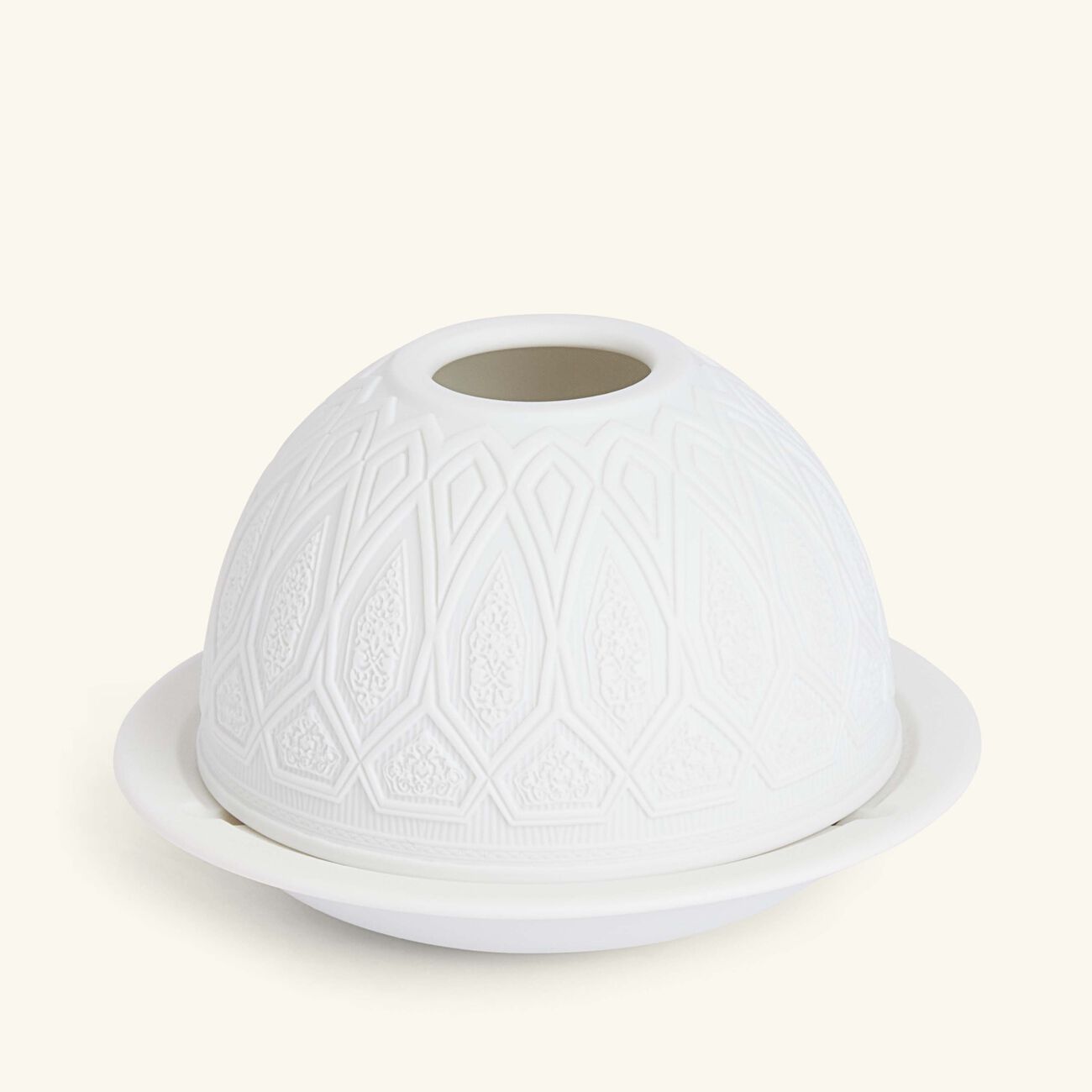 bernardaud lithophanie amana candle holder white