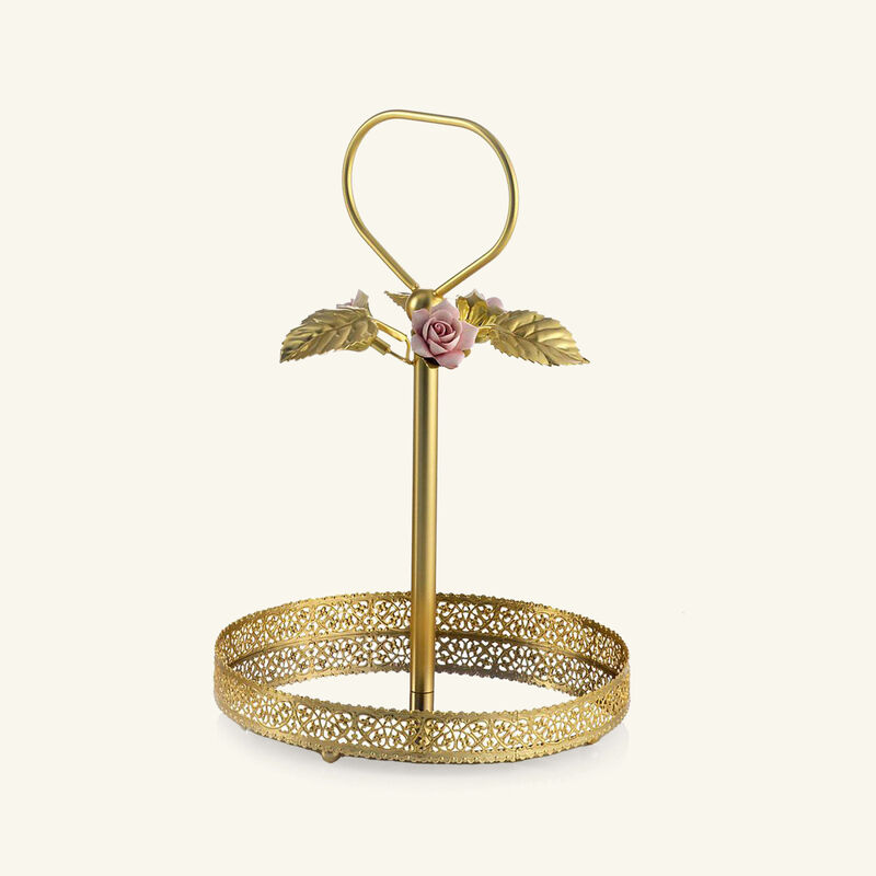 villari marie cake stand gold
