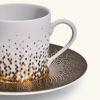 haviland souffle d or coffee cup saucer gold set of 4