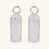 christofle vertigo salt pepper shakers silver plated
