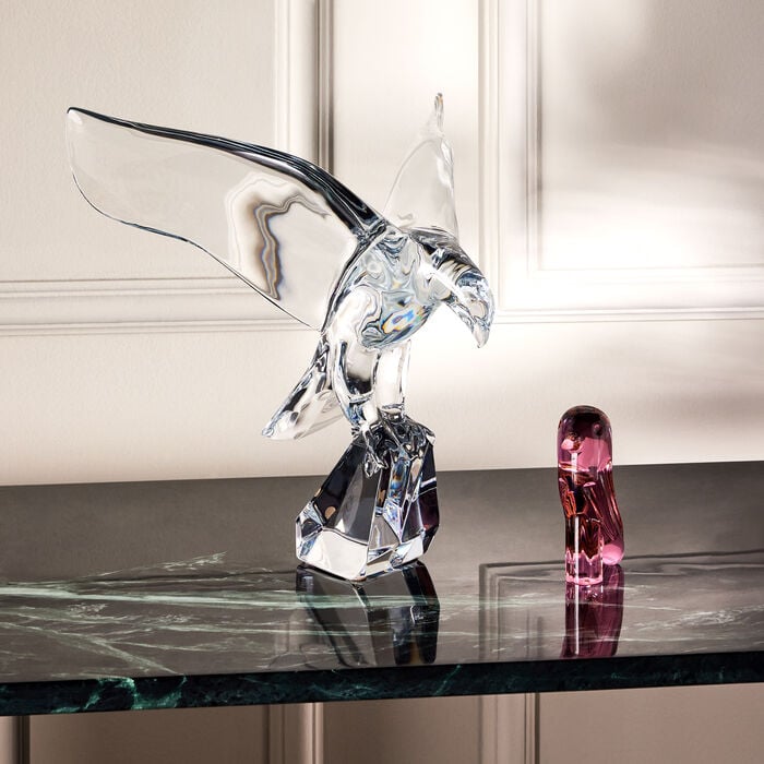 baccarat imperator eagle sculpture medium clear