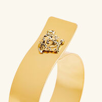 فيرساتشي طقم حلقات مناديل المائدة ميدوزا من 4 قطع باللون الذهبي