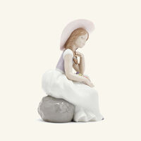 lladro spring has come girl sculpture small