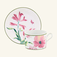 ginori 1746 florenza malva impero tea cup pink set of 2