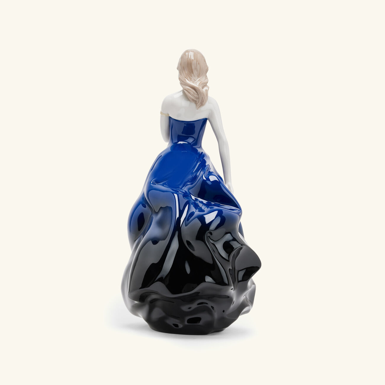 lladro rose ball sculpture medium blue