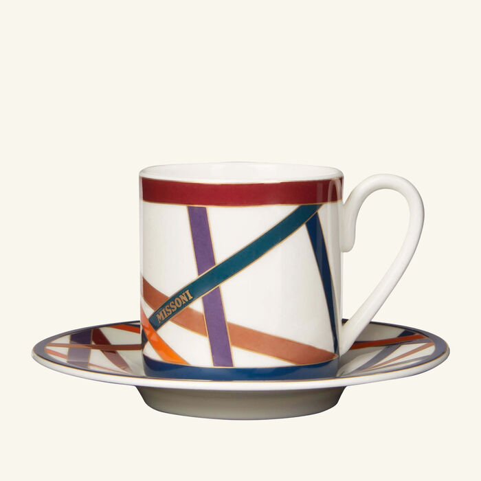 missoni home nastri coffee cup   saucer multicolor set of 6