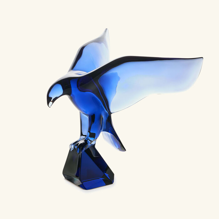 Imperator Eagle Sculpture Medium Blue baccarat imperator eagle sculpture medium blue