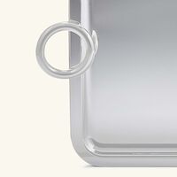 كريستوفل صينية فيرتيجو الرمضانية مستطيلة كبيرة باللون الفضي