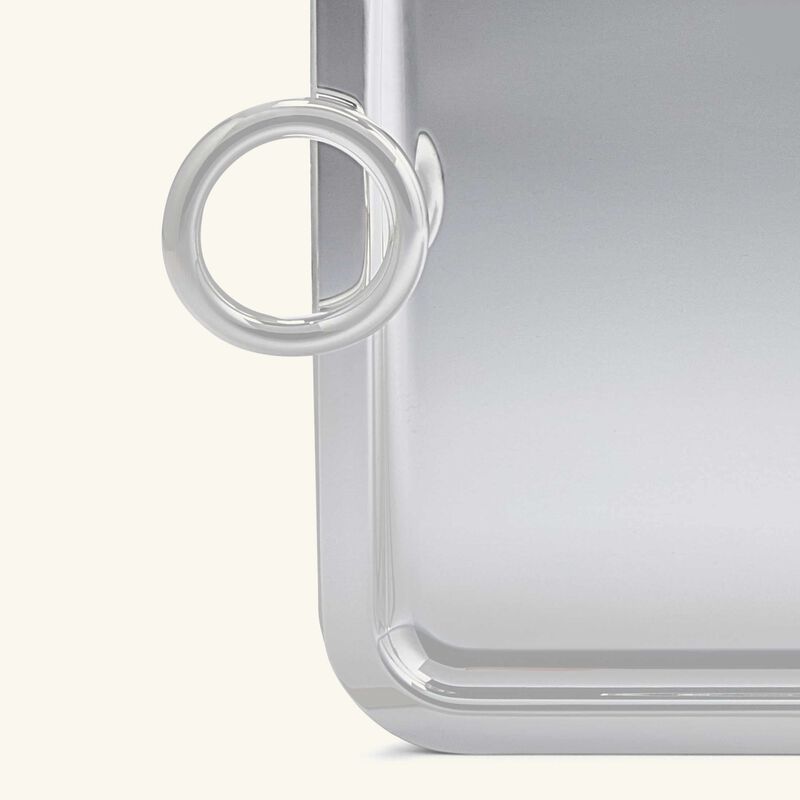 كريستوفل صينية فيرتيجو الرمضانية مستطيلة كبيرة باللون الفضي