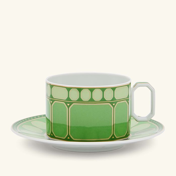 rosenthal signum fern tea cup saucer green