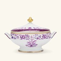 bernardaud prunus soup tureen purple