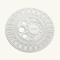 christofle r ve cosmique coaster silver plated set of 2