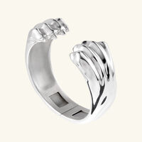 christofle patte de lion handcuff sterling silver size 2