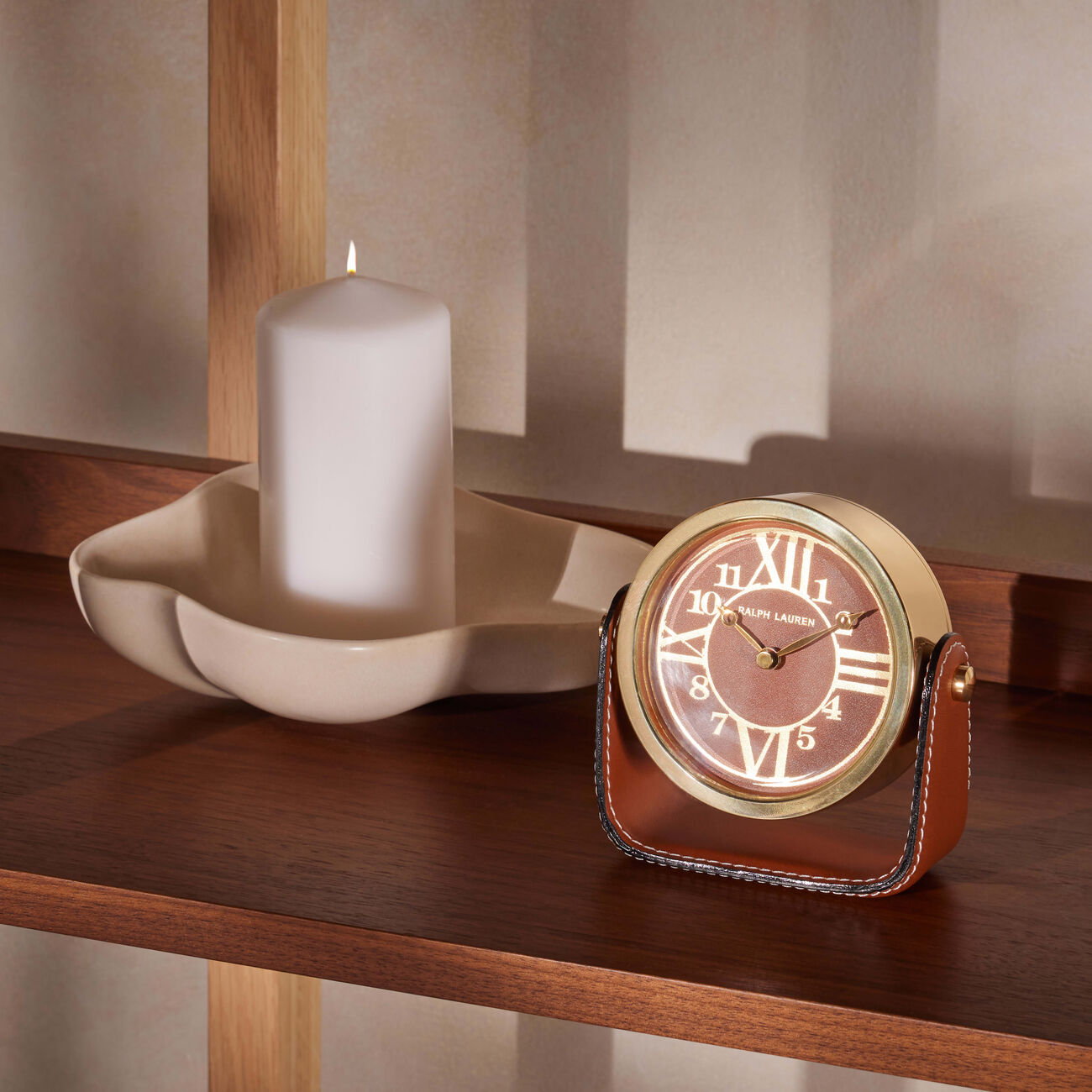ralph lauren home brennan clock brown