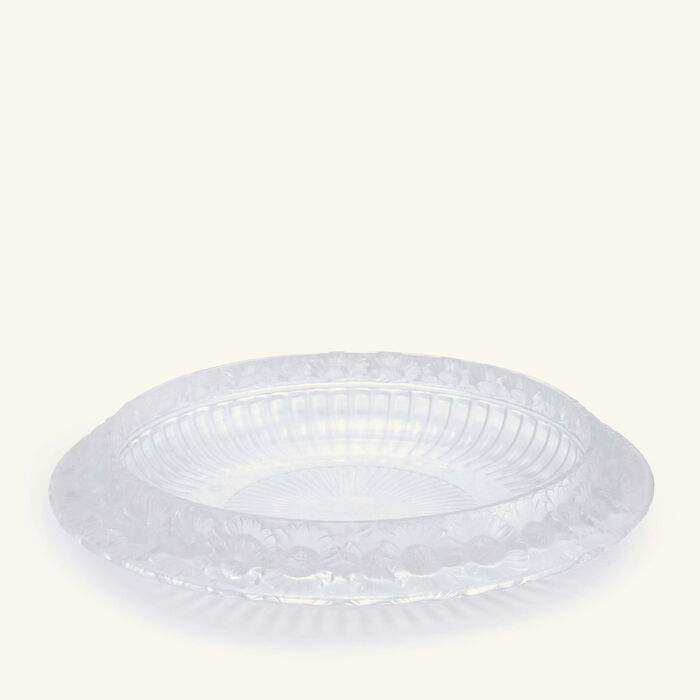 lalique marguerites serving bowl clear 36cm