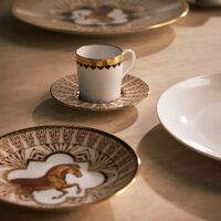 haviland cavalier royal coffee cup saucer gold set of 2