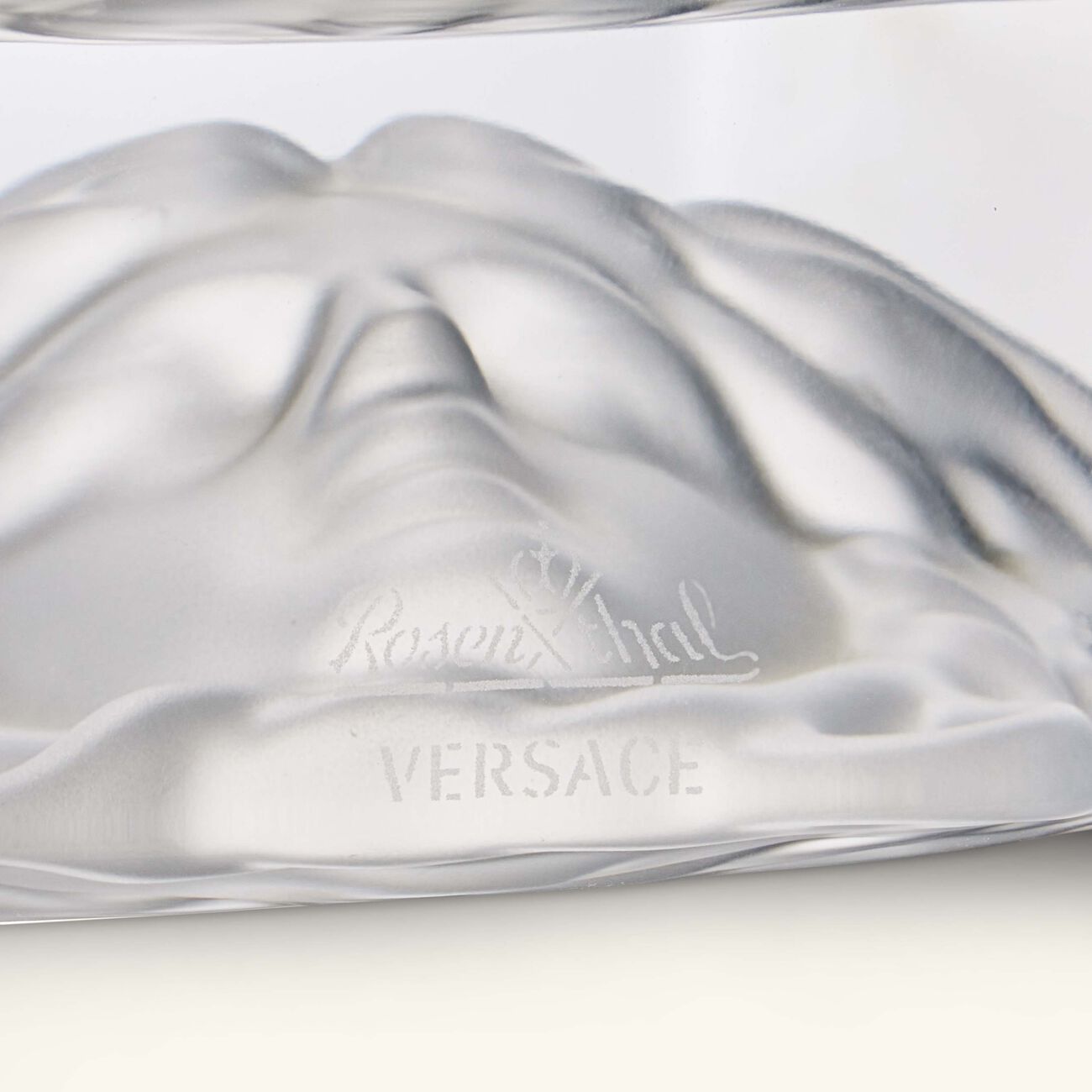 versace medusa lumiere ashtray octagonal small clear