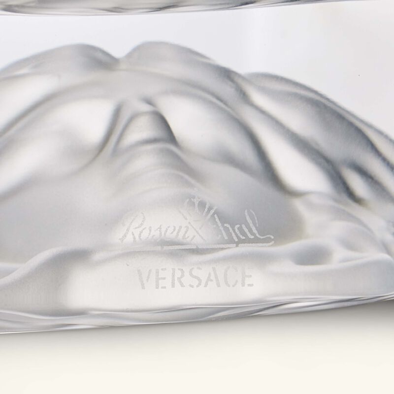 versace medusa lumiere ashtray octagonal small clear