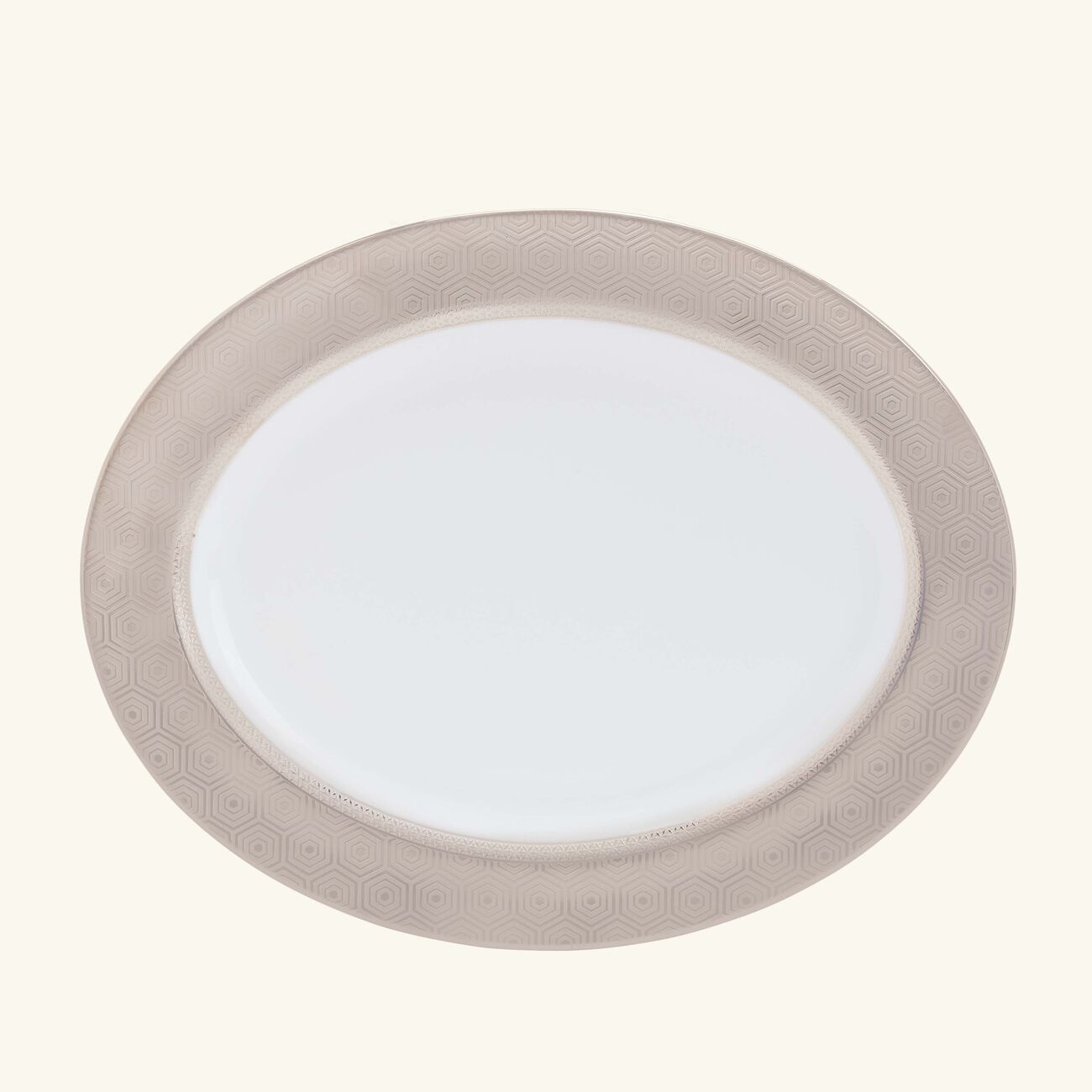 bernardaud divine serving platter oval silver 33cm