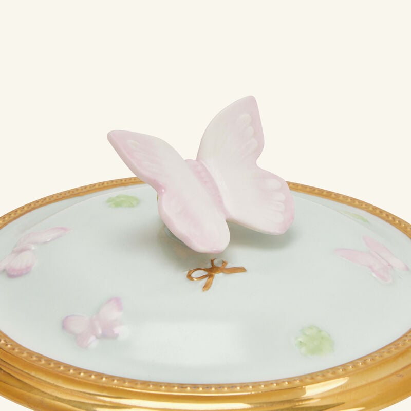 villari butterfly trinket box blue