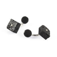 Cufflinks Lava Silver With Box, small