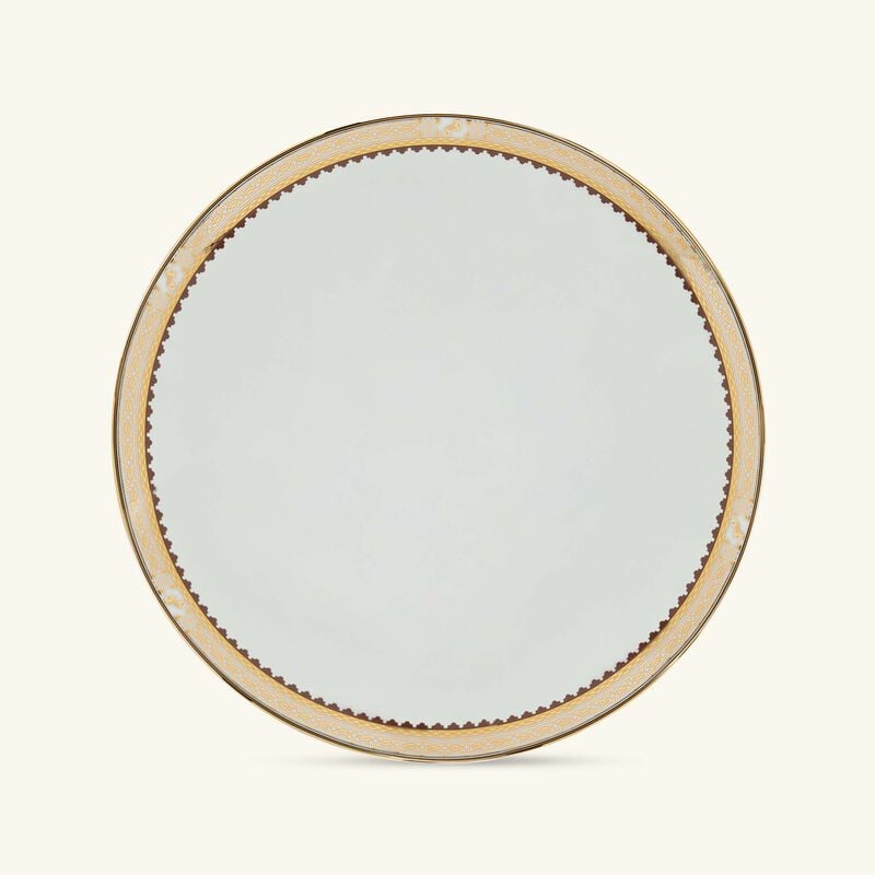 haviland cavalier royal dinner plate round gold 28cm set of 2