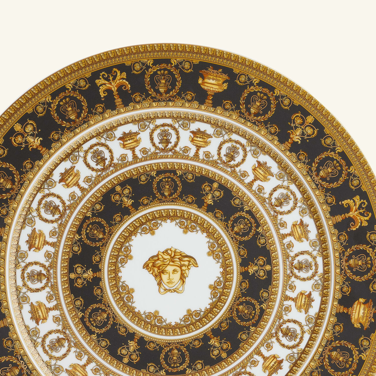 versace i love baroque charger plate round gold 33cm