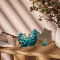 daum maya seashell vase medium blue limited edition