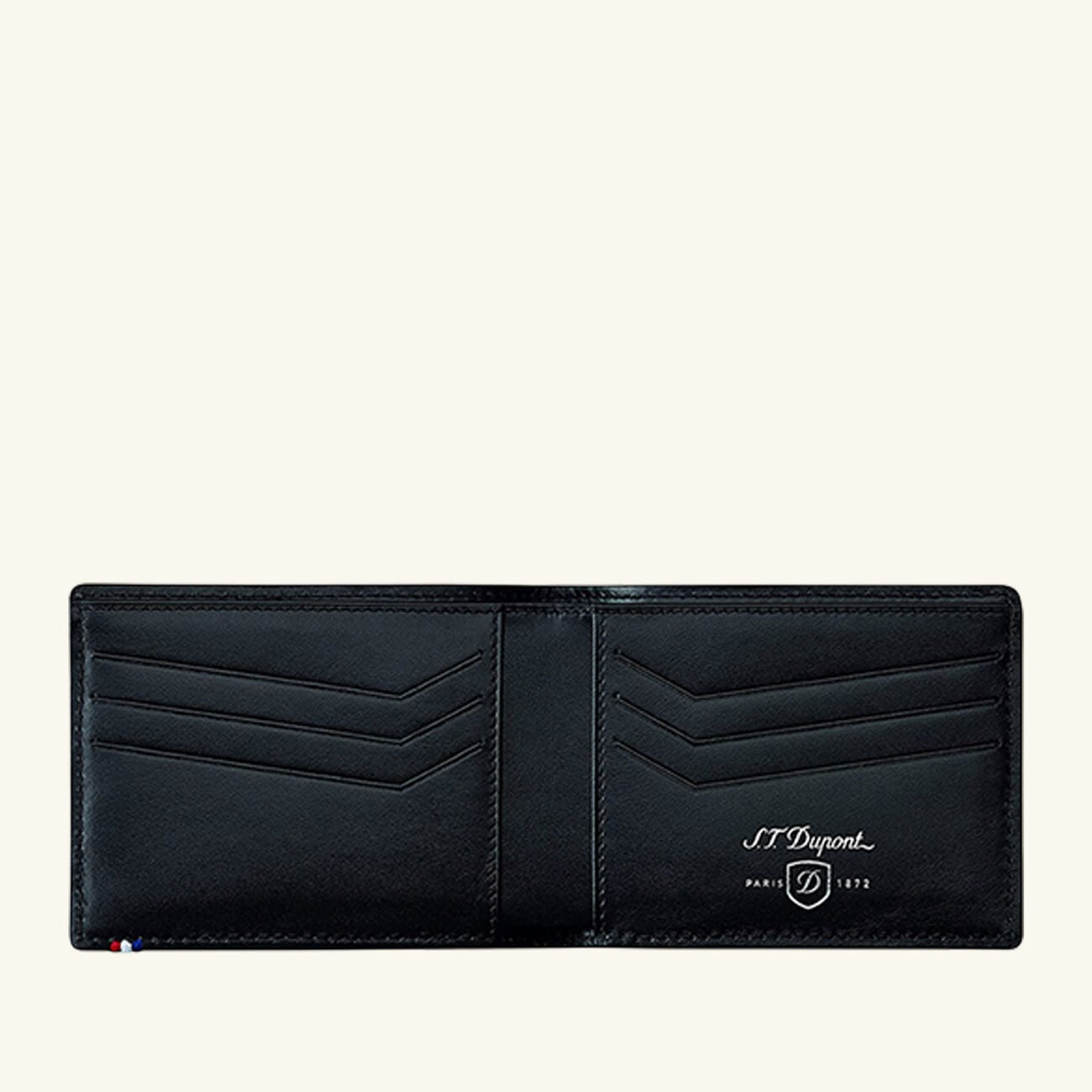 st dupont defi perforated 6 card wallet black