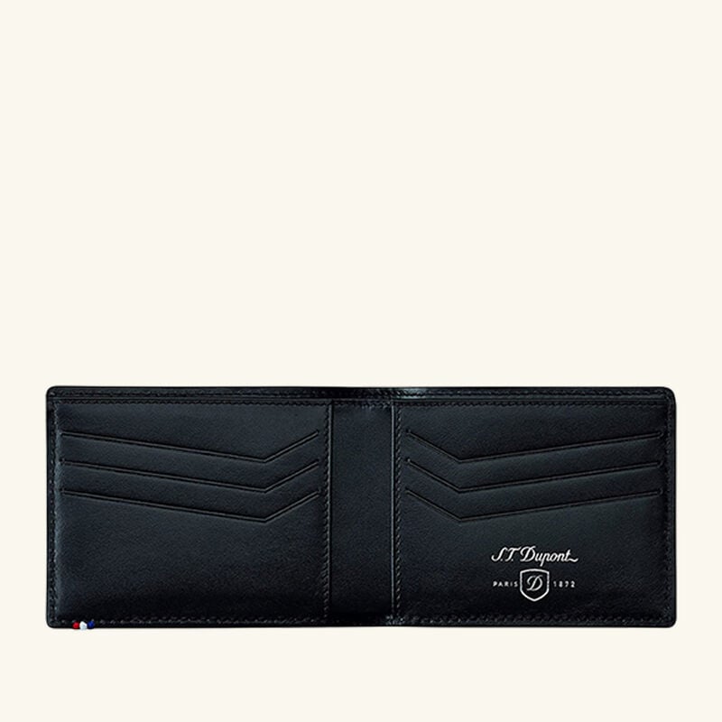 st dupont defi perforated 6 card wallet black
