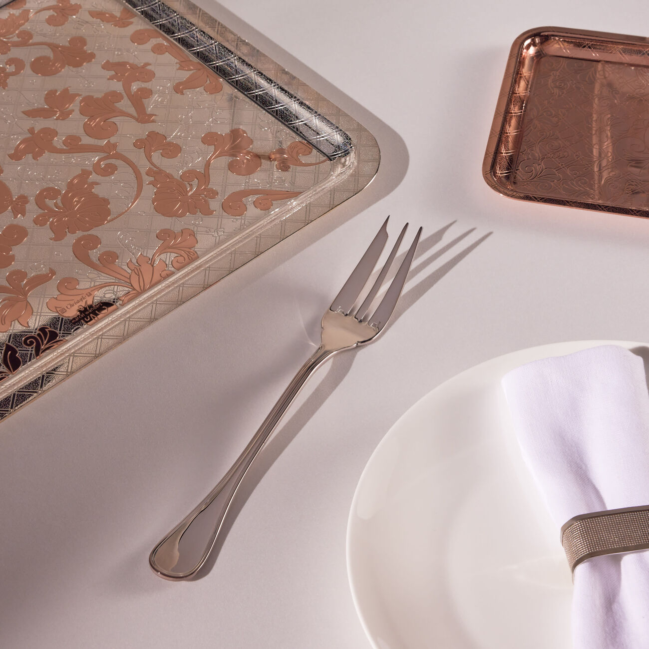 كريستوفل شوكة الضيافة آلبي باللون الفضي