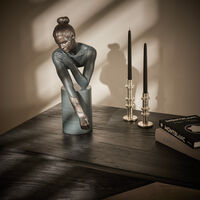 lladro reflections of nature her sculpture medium black